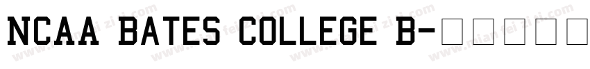 NCAA Bates College B字体转换